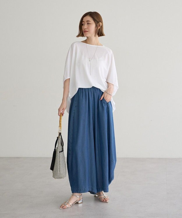 YECCA VECCA 異素材切替バックデザインプルオーバー Off White