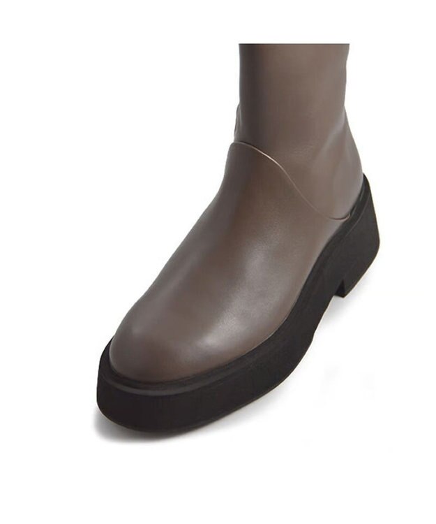 APOM プラットフォームサイドジップブーツ50 グレー