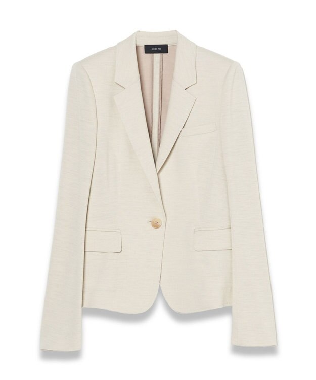JOSEPH 【WEB&OUTLET限定】ウールジャージー　シングルブレストジャケット Vanilla