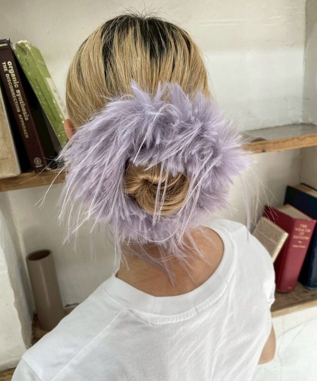 WEGO Lファーシュシュ ライトパープル