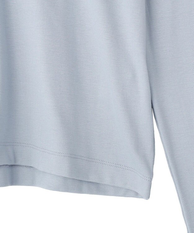 CRAFT STANDARD BOUTIQUE ハイネックハーフボタンプルオーバー Light Blue