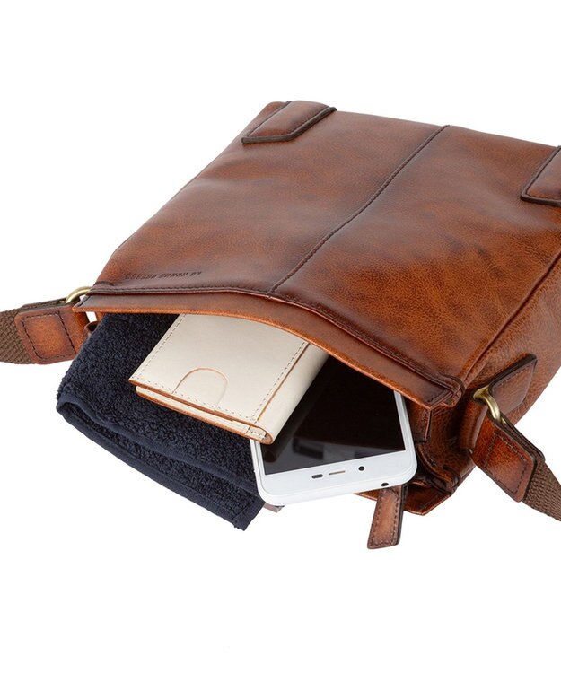 ACE BAGS & LUGGAGE LO HOMME PRESSE アルカイック 本革 日本製 ショルダーバッグ 71860 ロ・オム・プレッセ ブラウン