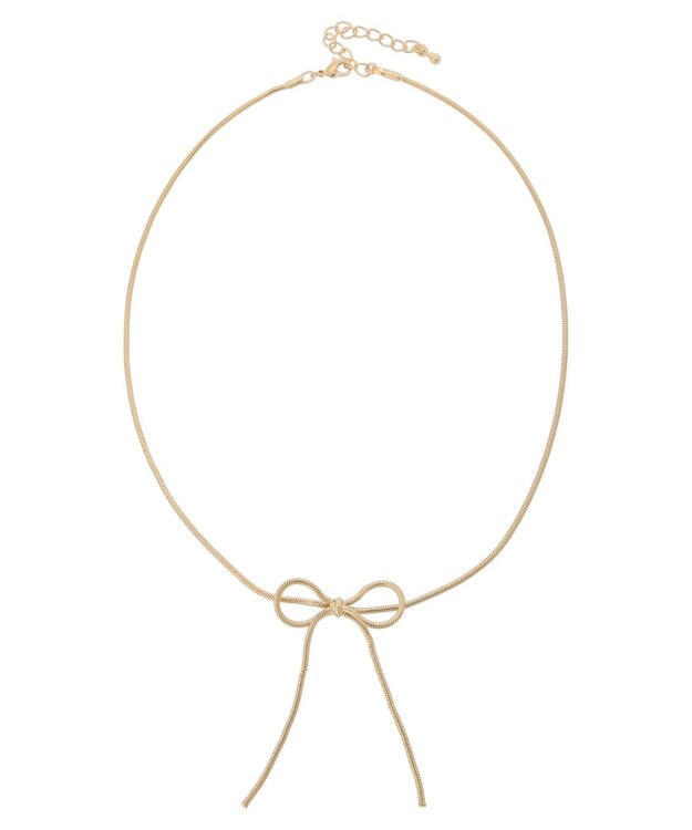 Green Parks ・ＨＡＬＦ　ＴＩＭＥ　メタルリボンネックレス Gold