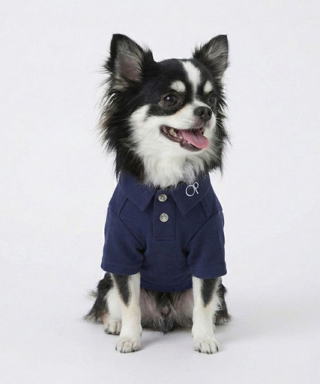 OP／FILA 【Ocean Pacific】ポロシャツ風ドッグウェア ペットウェア ネイビー