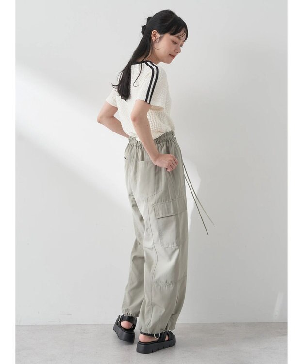 earth music&ecology ラインジャガードプルオーバー Off White