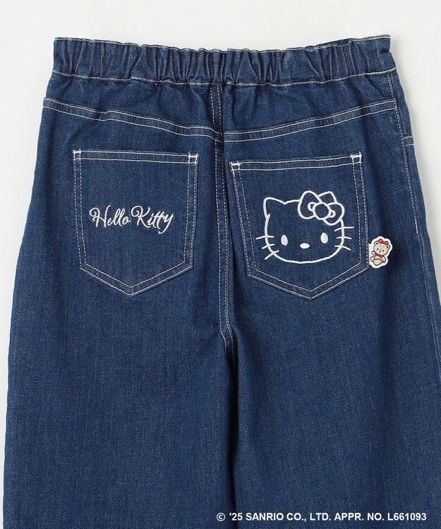 ANY KIDS 【ハローキティ×ANY KIDS】デニムワイドパンツ インディゴ