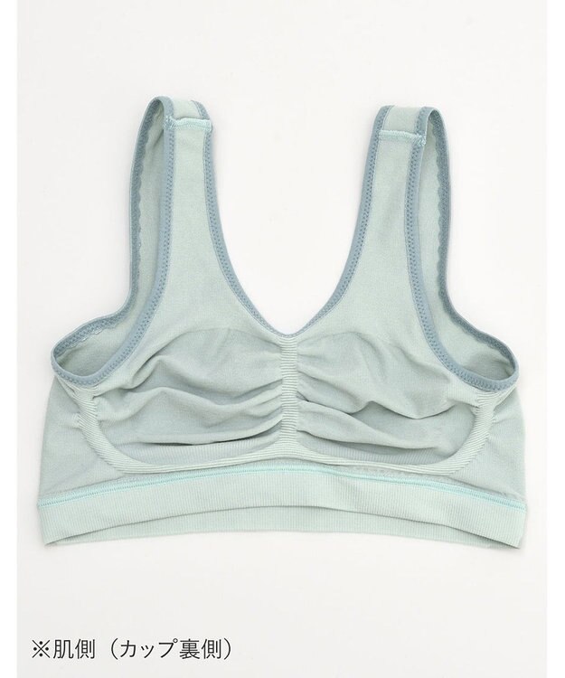 Wing ノンワイヤーブラ　【ナイトアップブラ】　寝るとき用ブラ　夜のバストケア　ウイング／ワコール　KB3507 オリーブ