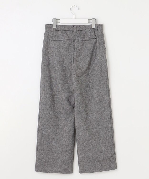 J.PRESS LADIES 【洗える】チェルビック セミワイド パンツ グレー系