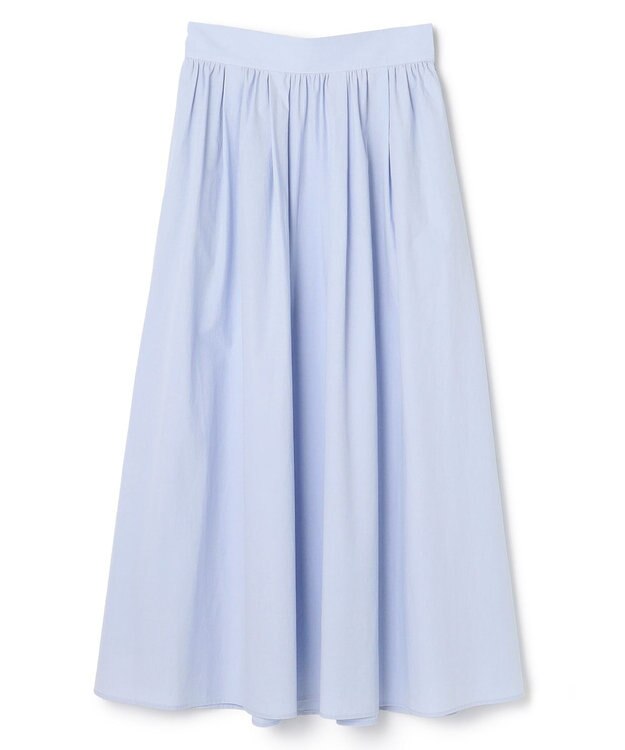 uncrave カラータイプライター フレアスカート サックス