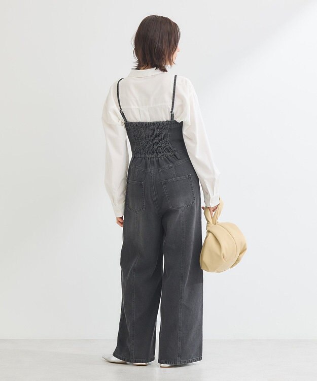 Green Parks ・ＳＵＧＡＲ　ＳＰＯＯＮ　デニムオールインワン Black