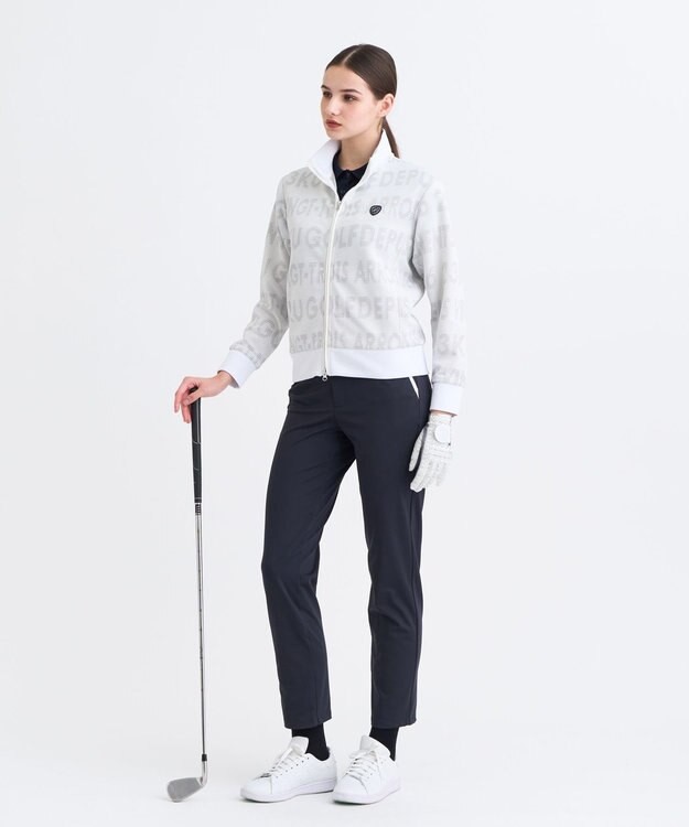 23区GOLF 【WOMEN】ハイゲージスムースパンツ ストレッチ ネイビー系