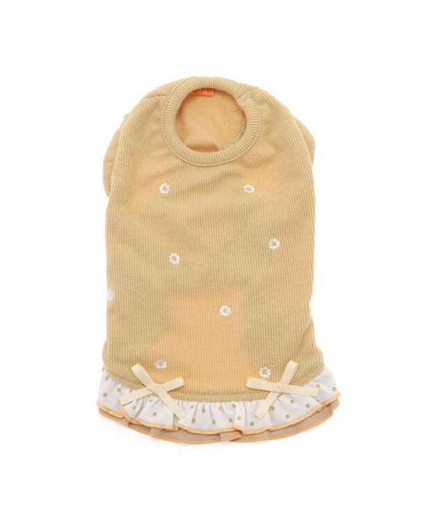 PET PARADISE ペットパラダイス ペティヒートプレミアム  Tシャツ《花刺繍柄》 小型犬 花刺繍柄