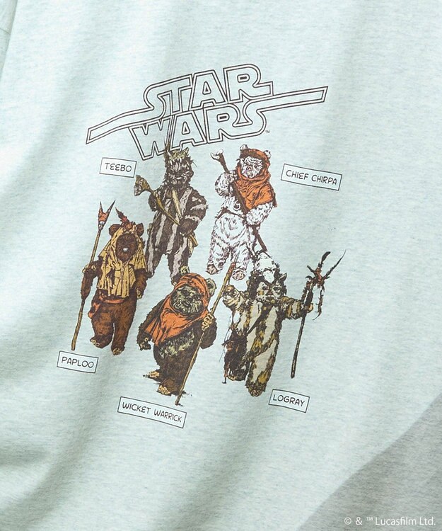 AMERICAN HOLIC 【STAR WARS】Ewok Tシャツ Light Gray Mixture
