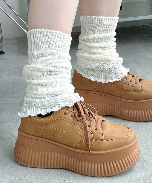 WEGO エアリーメローレッグカバー オフホワイト