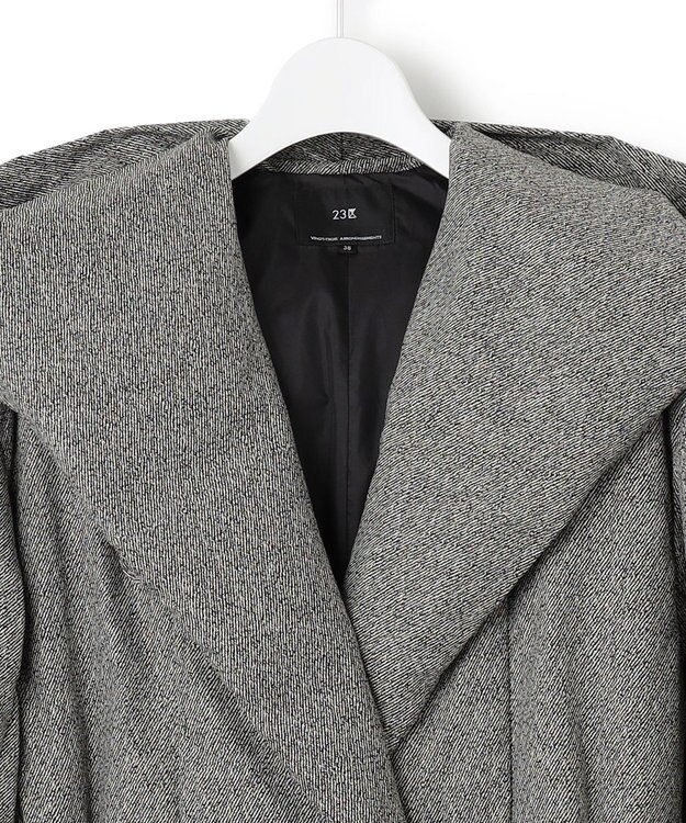 23区 S LIMONTA  ダウン ガウンコート ブラック系1