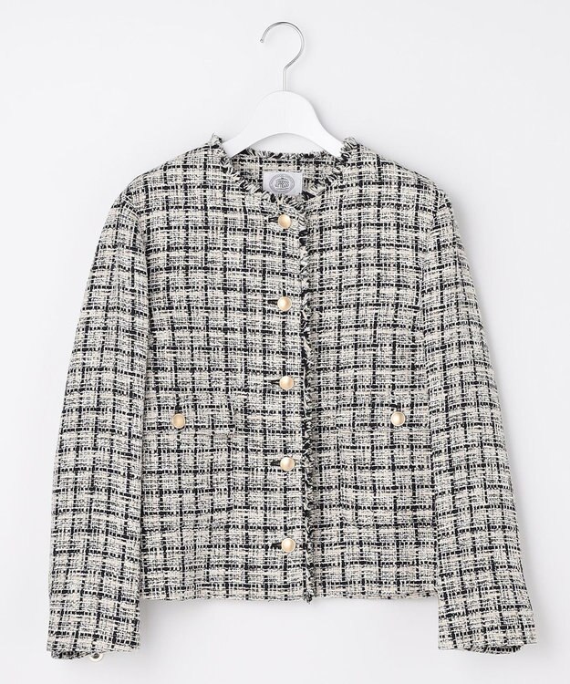 J.PRESS LADIES L ファニーツイード ジャケット ベージュ系