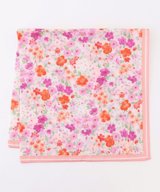 TOCCA WATERCOLOR FLOWER HANDKERCHIEF ハンカチ ピンク系
