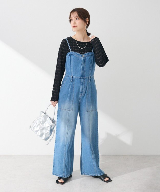 Green Parks ・ＳＵＧＡＲ　ＳＰＯＯＮ　デニムオールインワン Indigo