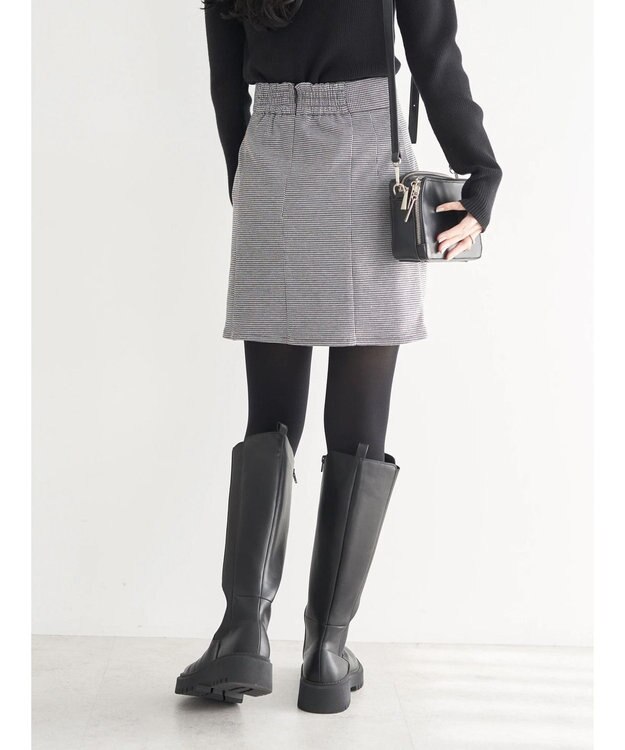 earth music&ecology ミニスカート Hounds Tooth