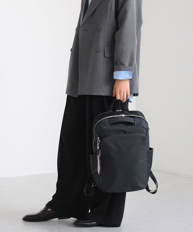 ACE BAGS & LUGGAGE W&.Day/Night ポルク スクエアリュック A4 14.0インチPC 15237 ダブルアンドデイナイト ブラック