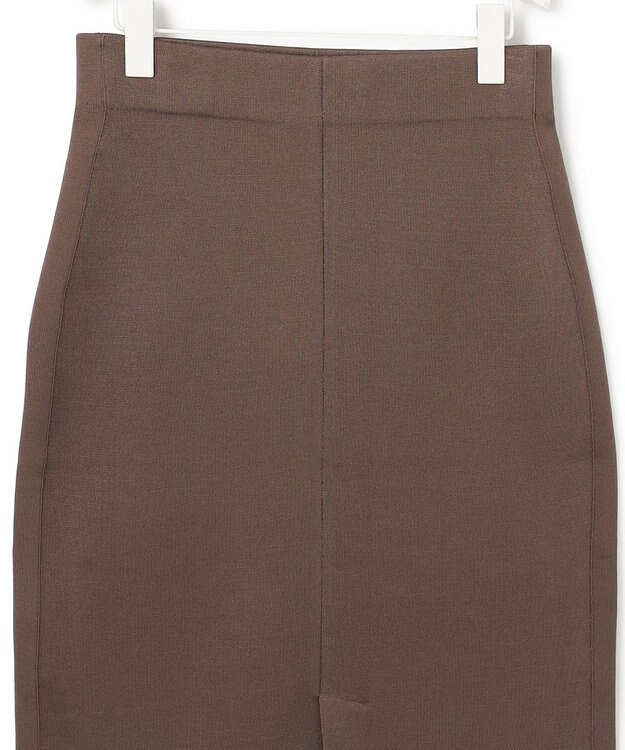 ICB 【洗える】シンセティックヤーンスムース ニットスカート モカ系