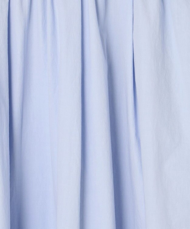 uncrave カラータイプライター フレアスカート サックス