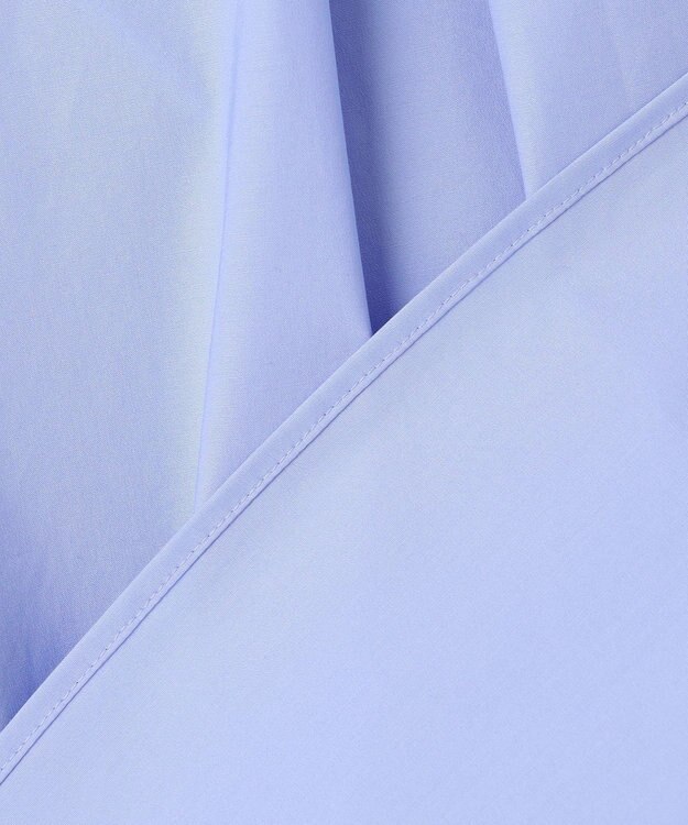 UNFILO コットンブロード フォルムシャツ ブルー