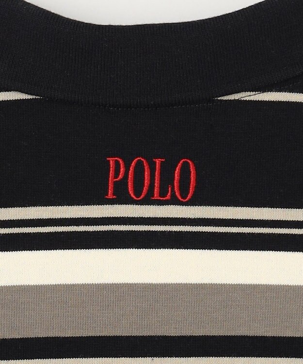 ANY 【POLO BCS別注】マルチカラー短丈ポロシャツ ブラックボーダー