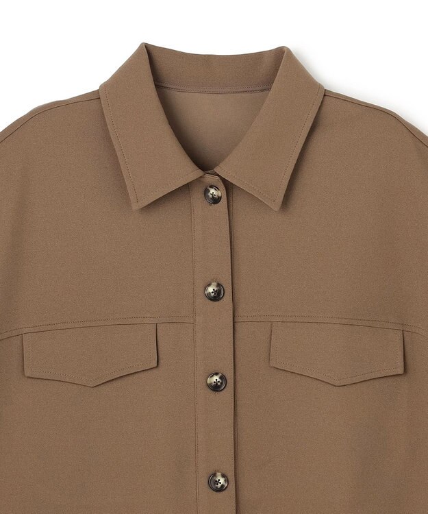 uncrave ジョーゼットダブルジャージー トップス キャメルベージュ