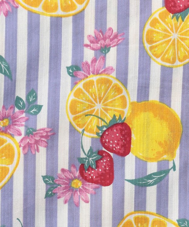 ANY KIDS 3WAY ロング丈 浴衣 セット フルーツ×ストライプ