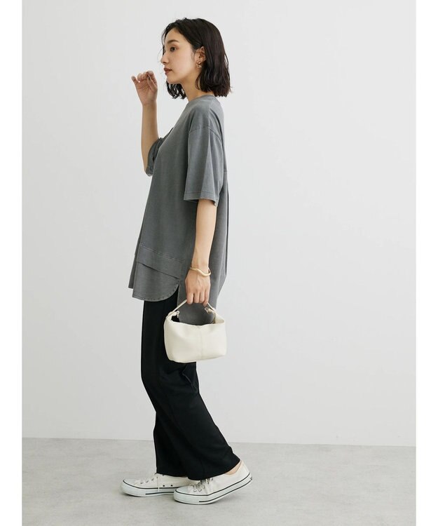 Green Parks ピグメントドッキングチュニック Gray