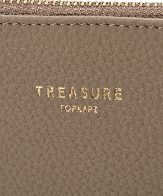 TOPKAPI 【TREASURE TOPKAPI】ストライプベルト・レザー2wayショルダーバッグ グレージュ