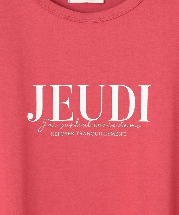 ANY SIS S 【接触冷感・UVケア】冷感ロゴ Tシャツ レッド