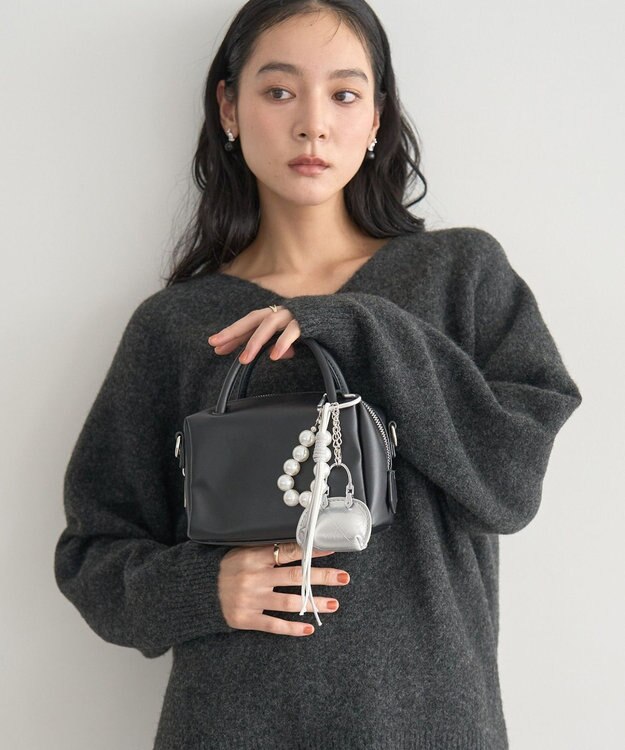 YECCA VECCA バッグパールチャーム Silver