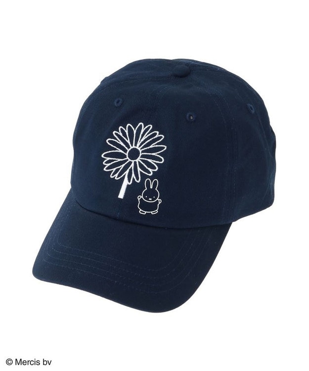 Green Parks Ｍｉｆｆｙ／フラワー刺繍キャップ Navy