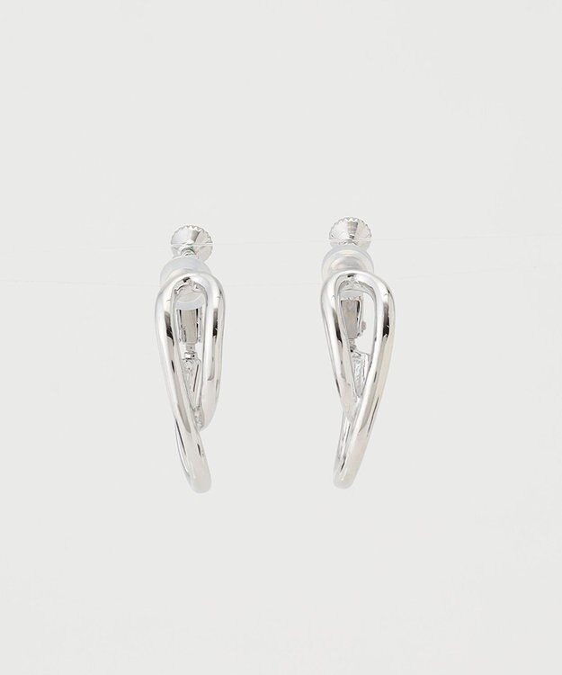 ICB 【CLASSY.1月号掲載】アーチイヤリング シルバー系