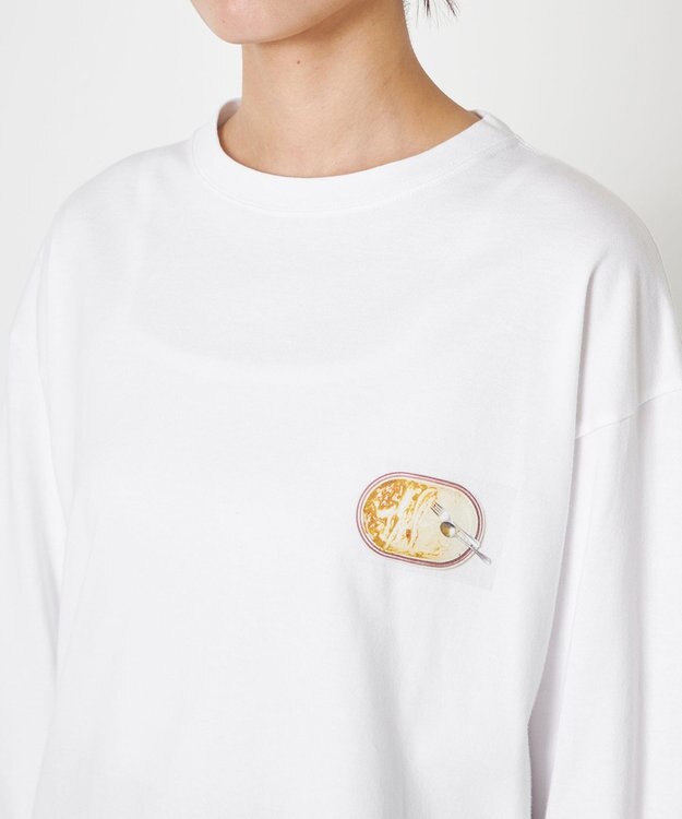 NAVE タブチ×NAVE プリント長袖Tシャツ ホワイト系