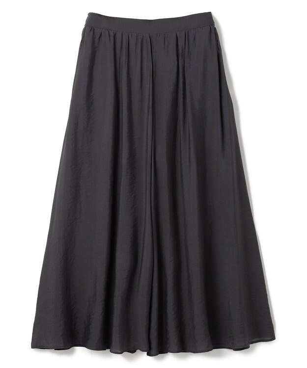 UNFILO ヴィンテージシアー ギャザーワイドパンツ チャコール