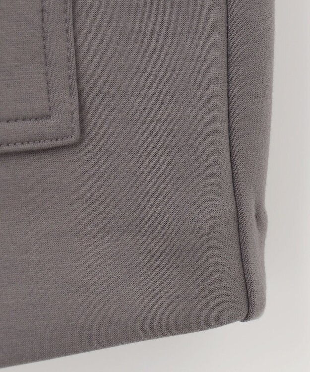 J.PRESS LADIES 【洗える】ダンボールジャージー ブルゾン グレー系