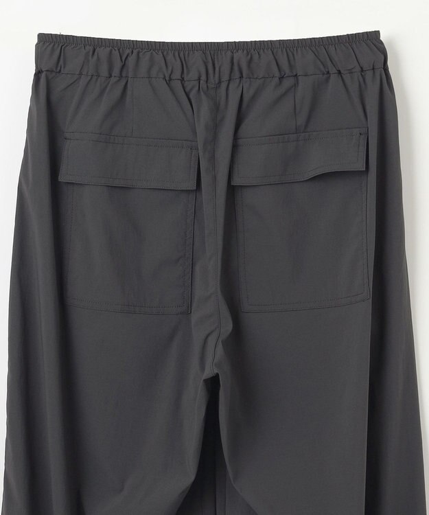 ANY 【ウエストゴム】撥水ナイロンベイカーパンツ スミクロ