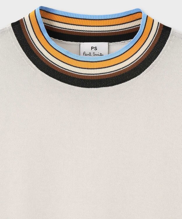 Paul Smith リブストライプ シアーニット エクリュ