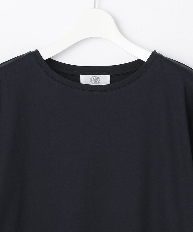 J.PRESS LADIES 【接触冷感・UVケア】レイヤードジャージー カットソー ネイビー系1