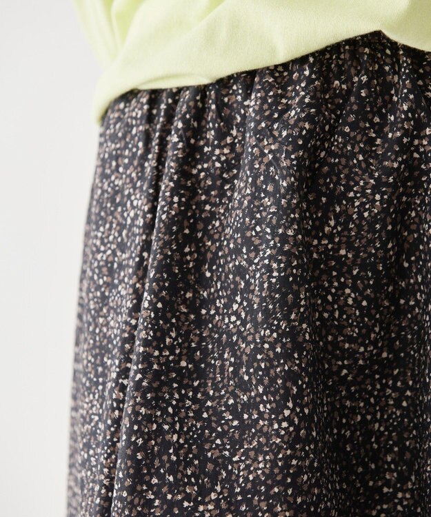 AMERICAN HOLIC ギャザーフレアスカート Black