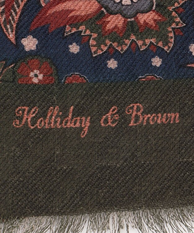 JOSEPH ABBOUD 【イタリア製】マルチペイズリー ストール ネイビー系6