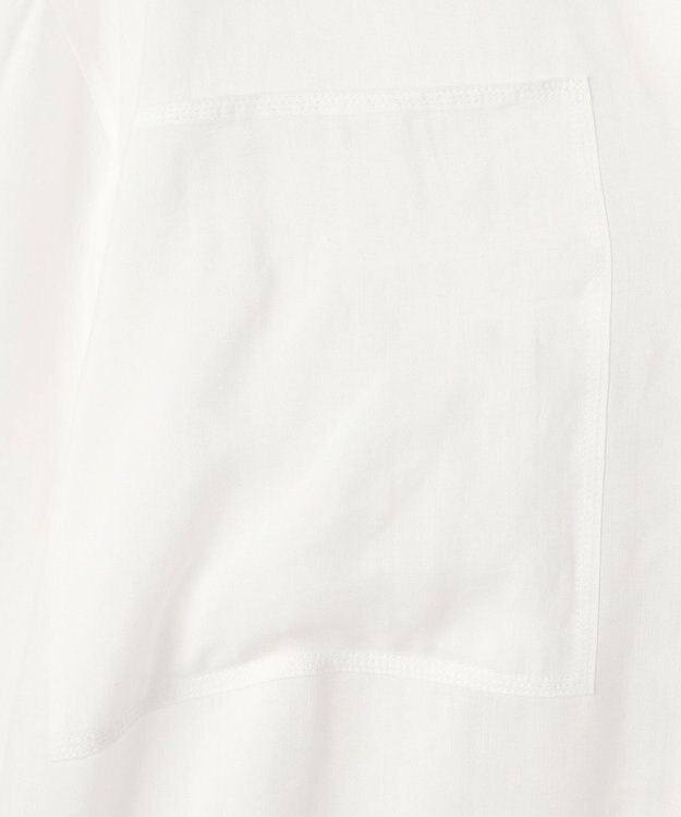 BEIGE， PAULINE / リネンヴィスコースオーバーサイズロングシャツ White