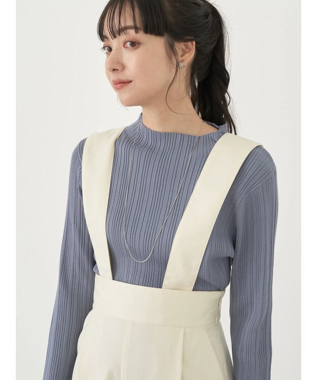 earth music&ecology ２ｗａｙハイウエストパンツ Ivory