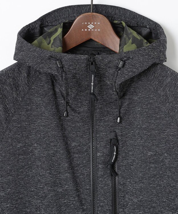 JOSEPH ABBOUD MOUNTAIN 【UNISEX】スラブジャガードバックカモ ブルゾン グレー系7