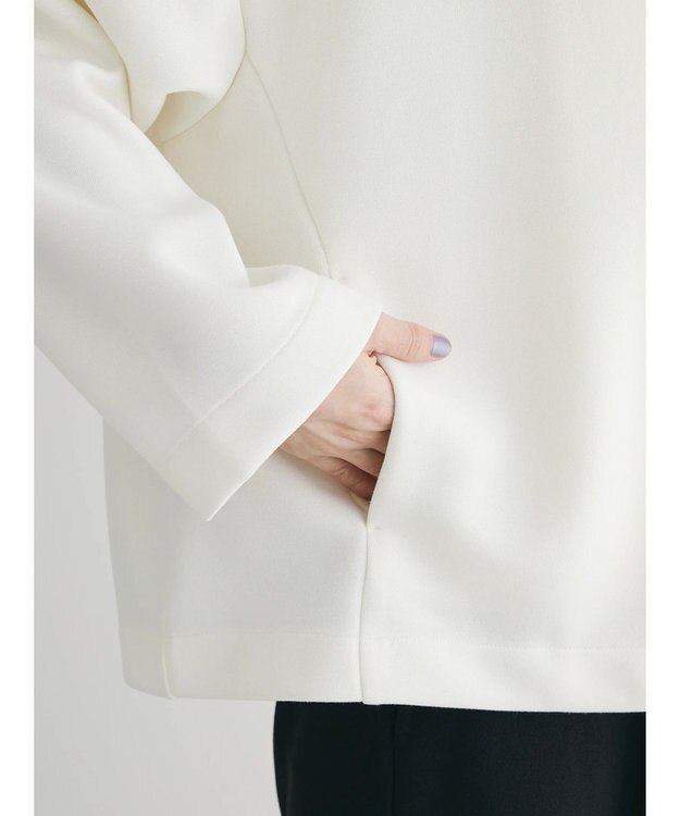 Green Parks ノーカラーポンチジャケット Off White