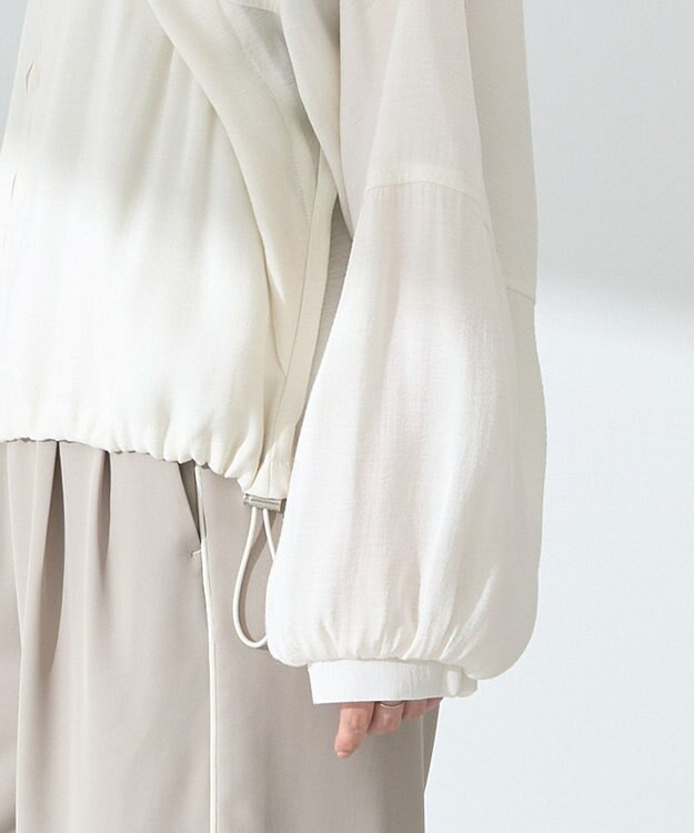 earth music&ecology シアージップパーカー Ivory