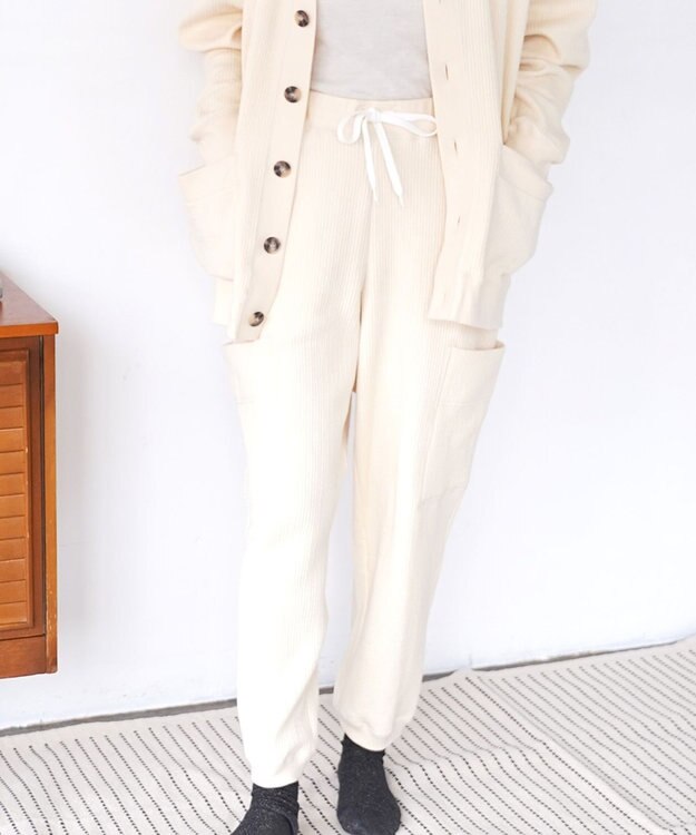 HAAG スマイルコットン SIDE POCKET PANTS パンツ アイボリー